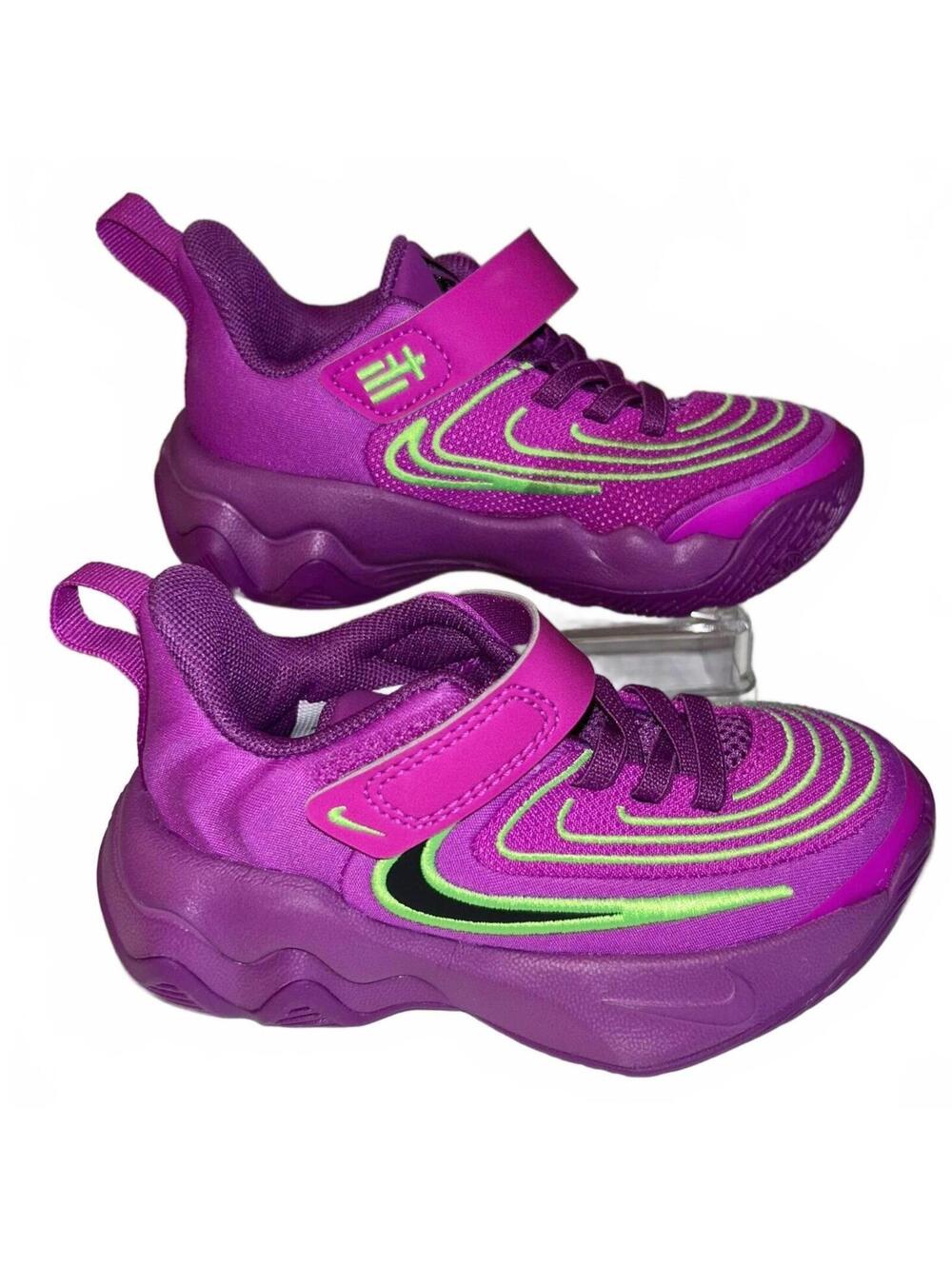 NIKE Giannis Immortality 4 "Bold Berry/Green Strike" FZ6733-501 Toddler 8C | NEW